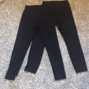 TWO pairs of Lulemon 7/8 length leggings.